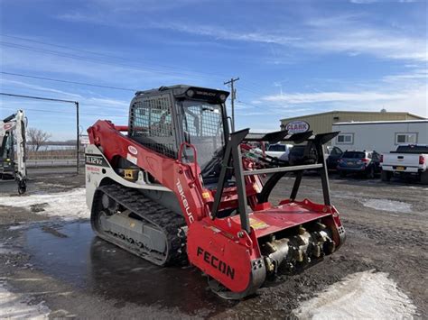 takeuchi skid steer with mulcher|biggest takeuchi skid steer.